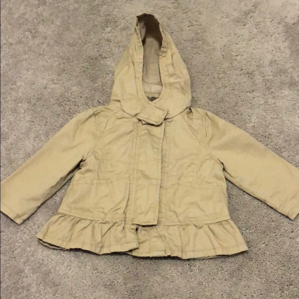 Old Navy Khaki Peplum Toddler Jacket